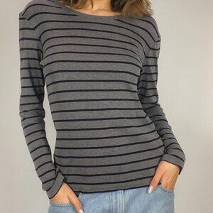 Gap Women's Stripe Modal Long Sleeve Tee - Size M